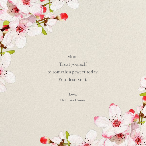 Blushing Blossoms - Mother's Day Card by Felix Doolittle