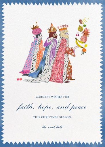 We Three Kings - Christmas Card by Happy Menocal