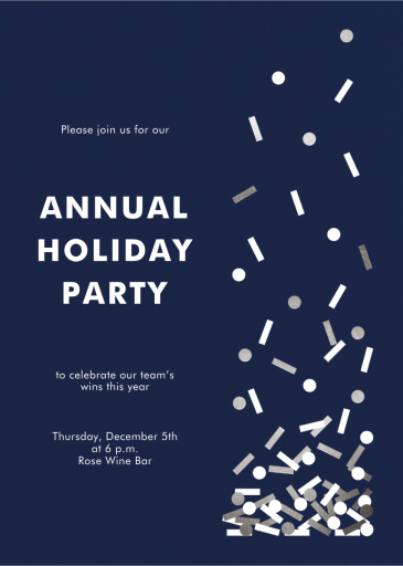 Confetti Sprinkle - Corporate Holiday Party Invitation by Paperless Post