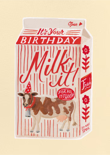 Milk It - Birthday Card by Rifle Paper Co.