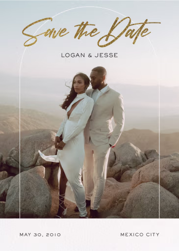 Slender Arch - Save the Date by Paperless Post