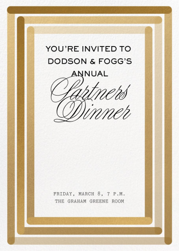 Concentric - Business Dinner Invitation by Paperless Post