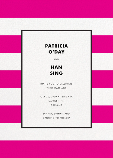 Stripe Suite - Wedding Invitation by kate spade new york