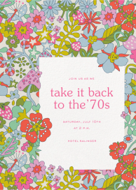 Flower Tops - Summer Party Invitation by Liberty