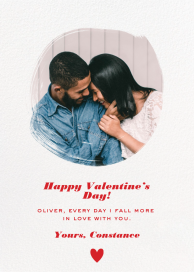 Painted Circle - Valentine's Day Card by Paperless Post