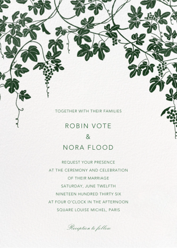 Vineyard II - Wedding Invitation by Paperless Post