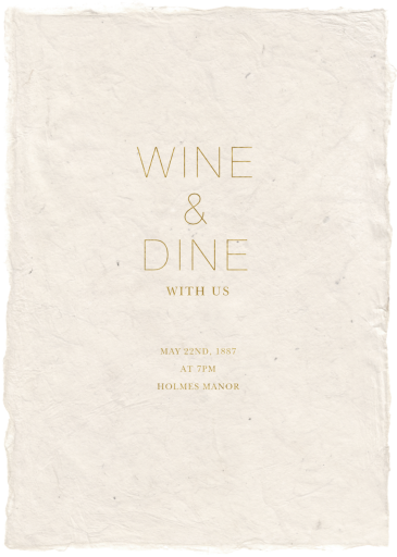 Marmorino - Dinner Party Invitation by Paperless Post