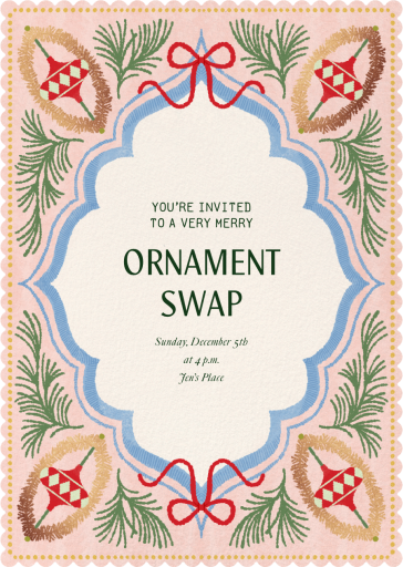Fanciful Ornaments - Holiday Party Invitation by Paperless Post