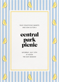 Citrus Stripe - Picnic Invitation by kate spade new york