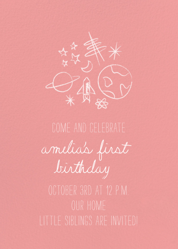 Space Bunch - Birthday Invitation by Paperless Post