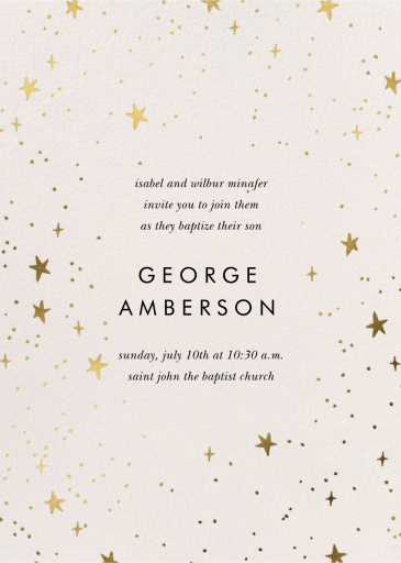 Stars Baby Shower - Religious Invitation by Rifle Paper Co.