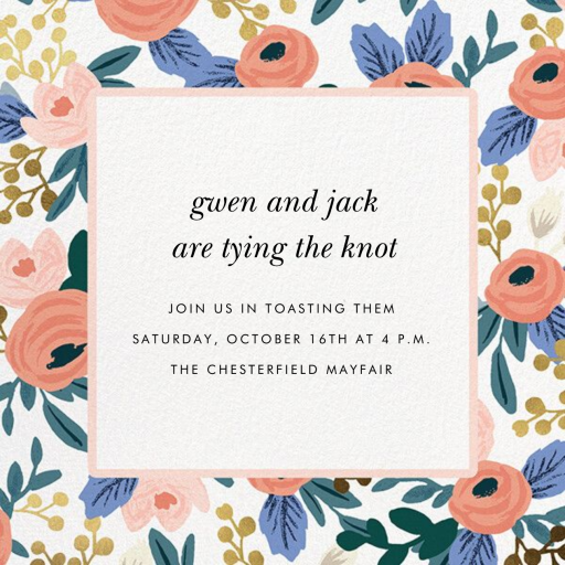 Rosa Shower - Bridal Shower Invitation by Rifle Paper Co.