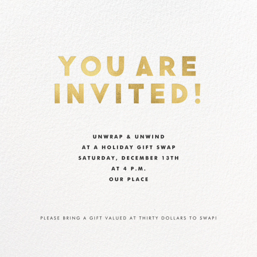 Indigo Falala - Holiday Party Invitation by the-indigo-bunting - Back