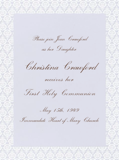 Brocade - First Communion Invitation by Paperless Post