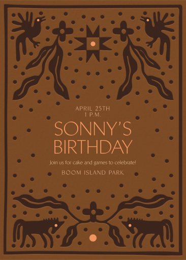 Kindred Spirits - Birthday Invitation by Rubinski Works