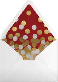 Gold Confetti - Paperless Post Envelope