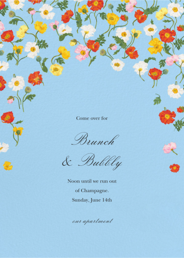 In the Cosmos - Brunch Invitation by Oscar de la Renta