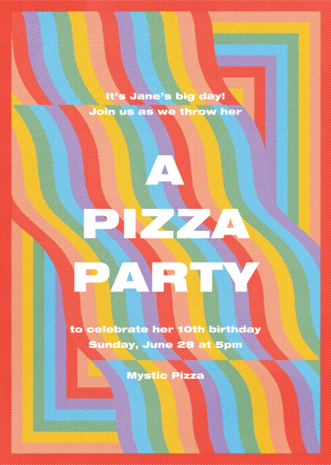 Rainbow Waves - Birthday Invitation by Paperless Post