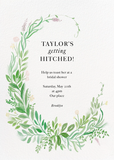 Floral Arc - Bridal Shower Invitation by Paperless Post