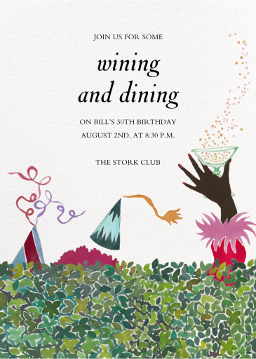 Hedge Party - Invitation by Happy Menocal