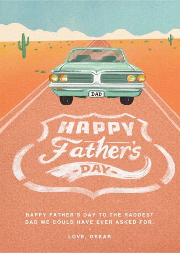 Vanity Plate - Father's Day Card by Paperless Post