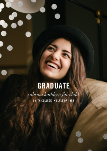 Confetti Photo - Graduation Announcement by kate spade new york