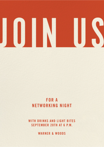 Top It Off - Networking Event Invitation by Paperless Post