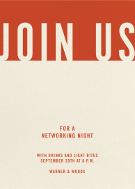 Top It Off - Networking Event Invitation by Paperless Post