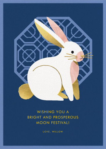 Tuzi - Mid-Autumn Festival Card by Paperless Post