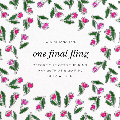 Fresh Picked - Invitation by Carolina Herrera