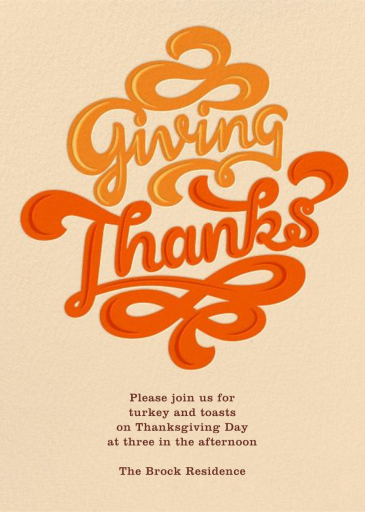 Giving Thanks Gravy - Thanksgiving Invitation by Paperless Post