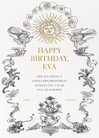 Solar Celebration - Birthday Card by Joana Avillez