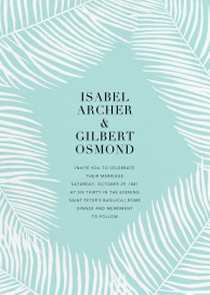 Palmier II - Wedding Invitation by Paperless Post