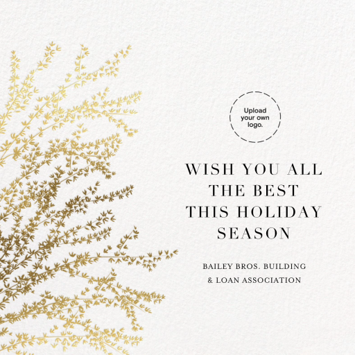 Forsythia Branch - Christmas Card by Paperless Post