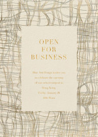 Entangle - Business Event Invitation by Kelly Wearstler