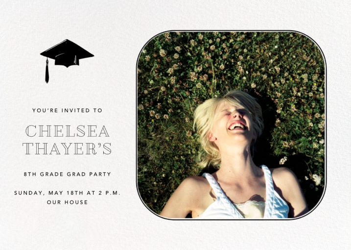 Rounded Corners - Graduation Announcement by paperless_post