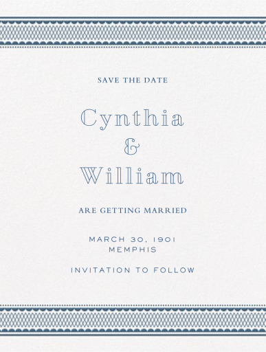 Commerce Street (Save The Date) by Crane & Co.