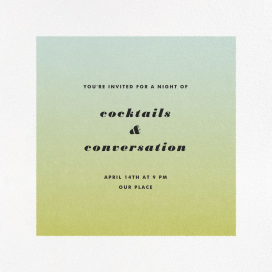 Gradient White Border by Paperless Post