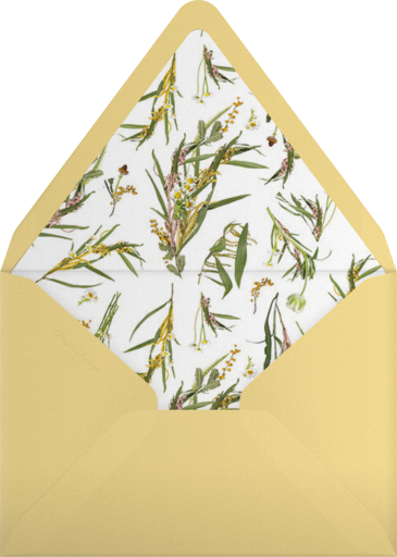Herbal Bloom Branch Card Envelope