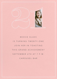 Milestone Portrait - 21st Birthday Invitation by Paperless Post