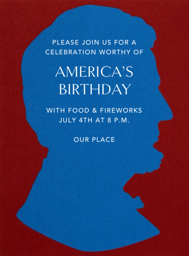 Lincoln Silhouette - Invitation by Paperless Post