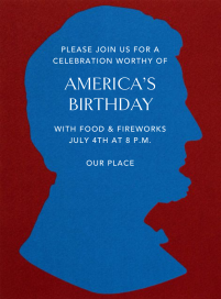 Lincoln Silhouette by Paperless Post