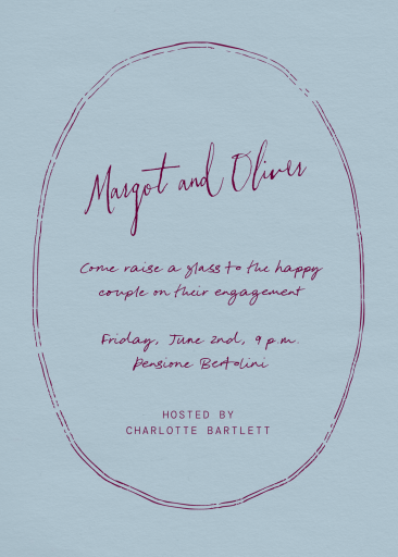 Twin Lines - Engagement Party Invitation by Paperless Post
