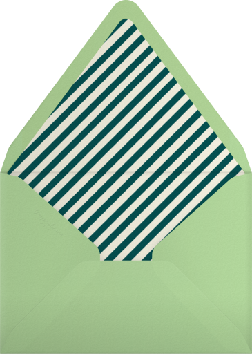 Watercolor Palm Tree Invitation Envelope