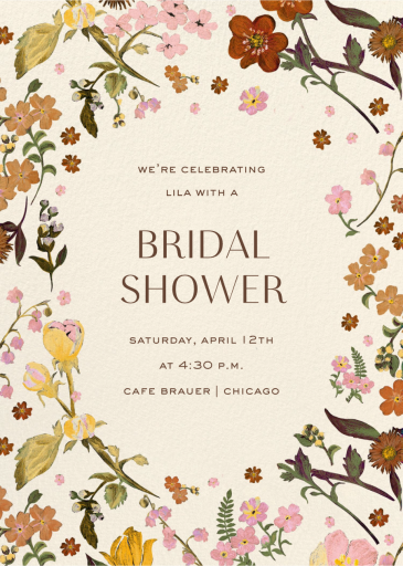 Botanical Garden - Bridal Shower Invitation by Liberty