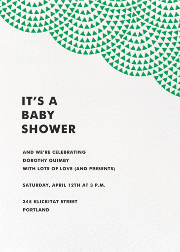 Savoy (Square) - Baby Shower Invitation by Paperless Post