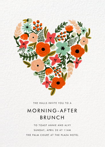 Heart of Plenty - Wedding Brunch Invitation by Rifle Paper Co.