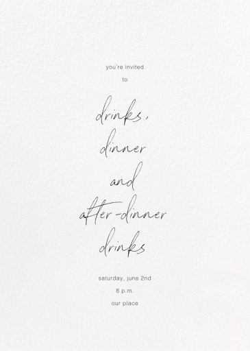 Full-Page Photo Tall (Double-Sided) - Cocktail Party Invitation by Paperless Post - Back