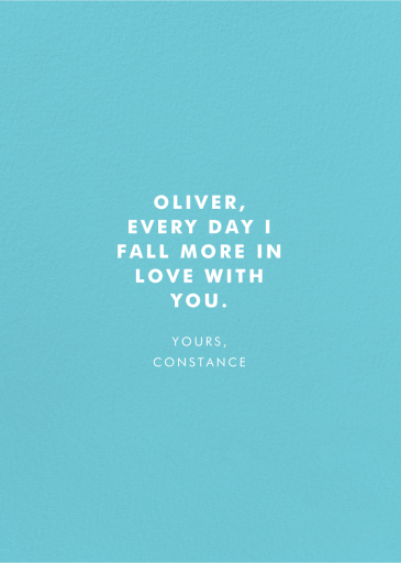 Love Float - Greeting Card by Carolyn Suzuki Studio - Back