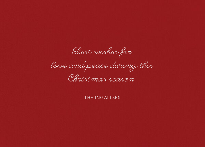 Totally Trimmed (Danielle Kroll) by Red Cap Cards - Back